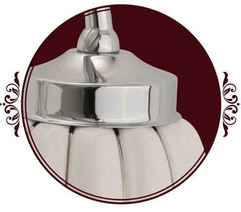 MIGLIORE Olivia ML.OLV-60.631СR.PL - Светильник настенный.керамика,хром декор Платина
